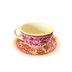 Discount Pamono Mid-Century Red Fasan Service in Porcelain from Villeroy & Boch, Germany, 1950s, Set of 13
