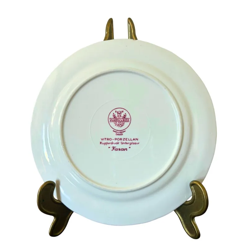 Discount Pamono Mid-Century Red Fasan Service in Porcelain from Villeroy & Boch, Germany, 1950s, Set of 13