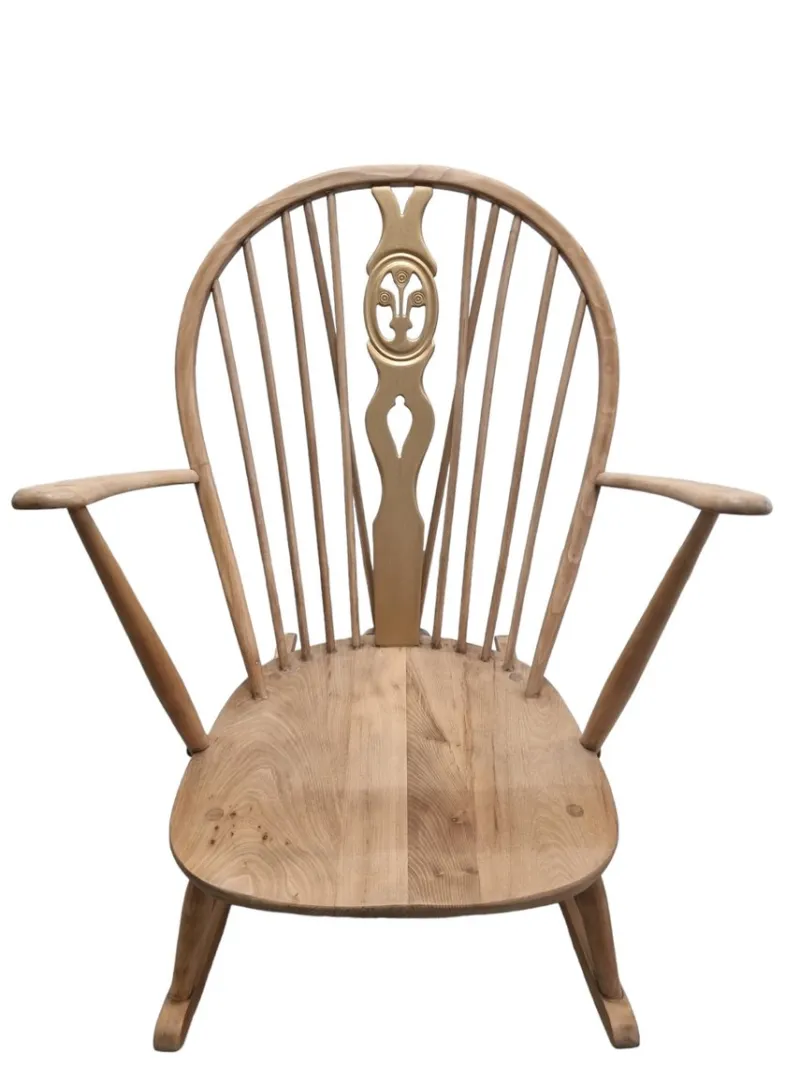 Pamono Mid-Century Rocking Chair attributed to Lucian R. Ercolani for Ercol, UK, 1950s