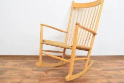 Pamono Mid-Century Rocking Chair by Hans Wegner for Frederica, 1970s.><noscript><img width=