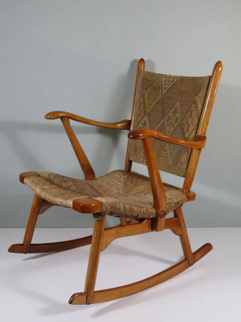 Discount Pamono Mid-Century Rocking Chair from De Ster Gelderland, 1960s