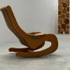 Pamono Mid-Century Rocking Chair in Beech and Bouclé from Casala, Germany, 1960s> Rocking Chairs