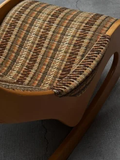 Pamono Mid-Century Rocking Chair in Beech and Bouclé from Casala, Germany, 1960s><noscript><img width=