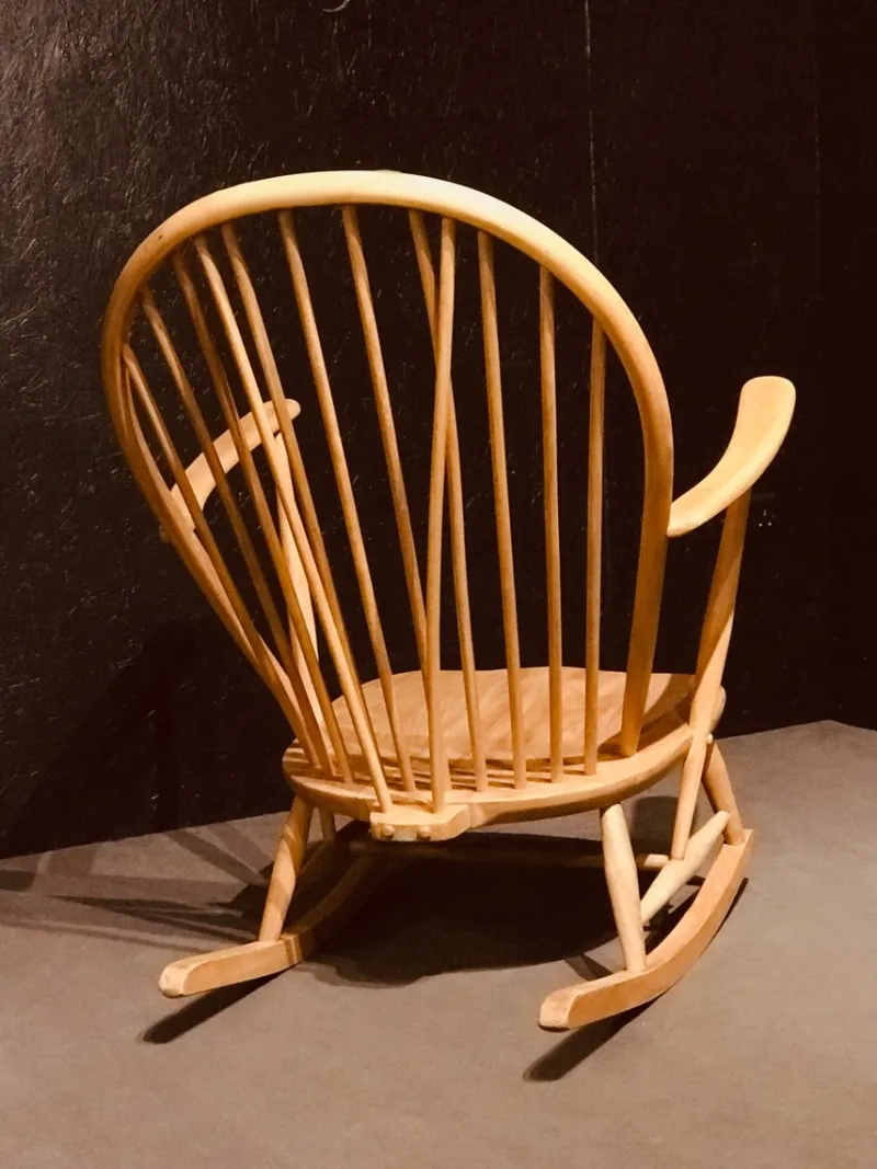 Pamono Mid-Century Rocking Chair in Light Elm by Lucian Ercolani for Ercol> Rocking Chairs