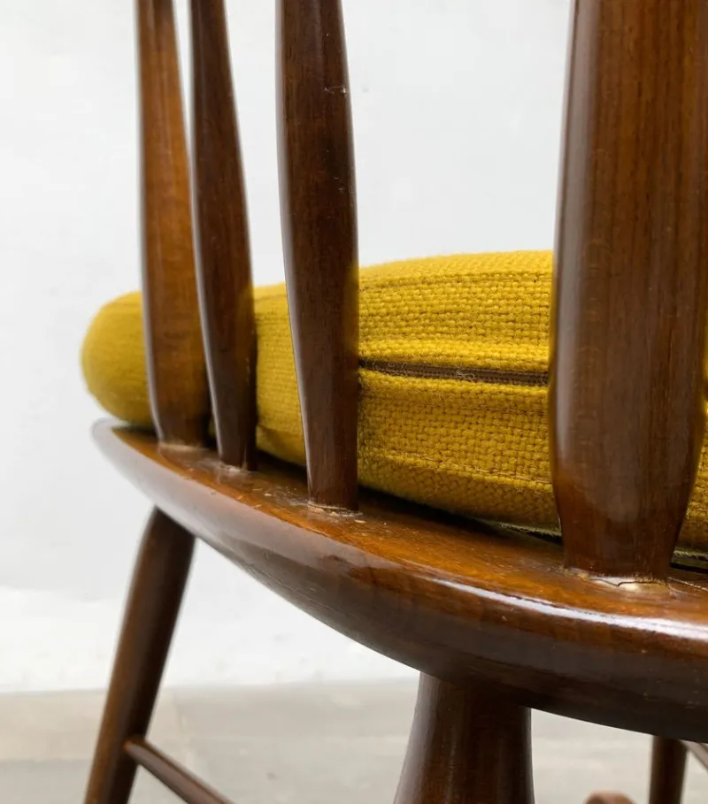 Sale Pamono Mid-Century Rocking Chair with New Kvadrat Cushion by Børge Mogensen for FDB Møbler, 1960s