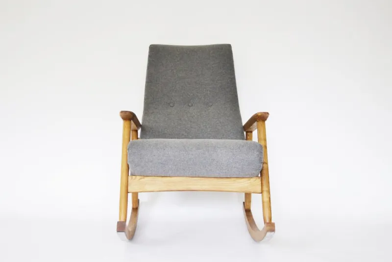 Pamono Mid-Century Rocking Chair by Valerija Ema Cukermanienė, 1960s> Rocking Chairs