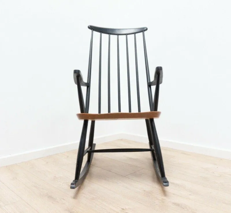 Discount Pamono Mid-Century Rocking Chair by Ilmari Tapiovaara for Asko, 1960s