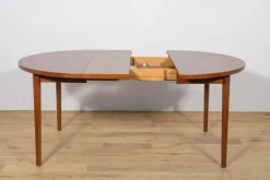 Sale Pamono Mid-Century Round Teak Dining Table by Nils Jonsson for Hugo Troeds, Sweden, 1960s
