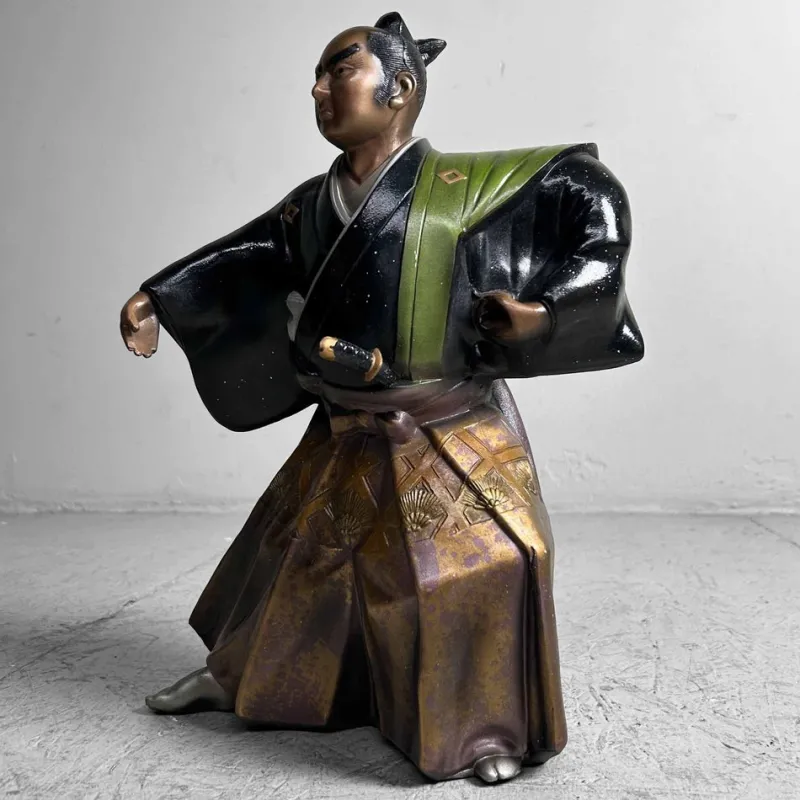 Hot Pamono Mid-Century Samurai Warrior Statue, Takaoka, Japan, 1960s