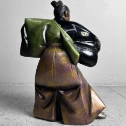 Hot Pamono Mid-Century Samurai Warrior Statue, Takaoka, Japan, 1960s