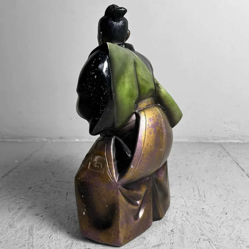 Hot Pamono Mid-Century Samurai Warrior Statue, Takaoka, Japan, 1960s