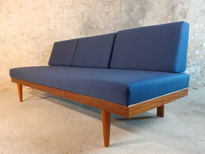 Pamono Mid-Century Scandinavian Svane Combina Daybed in Teak by Ingmar Relling for Ekornes, 1960s> Daybeds & Chaises Lounges