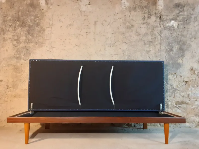 Pamono Mid-Century Scandinavian Svane Combina Daybed in Teak by Ingmar Relling for Ekornes, 1960s> Daybeds & Chaises Lounges