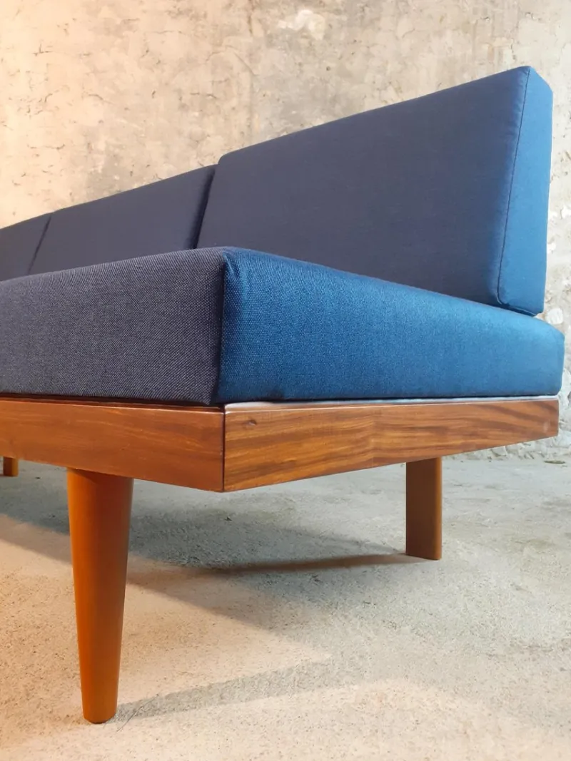 Pamono Mid-Century Scandinavian Svane Combina Daybed in Teak by Ingmar Relling for Ekornes, 1960s> Daybeds & Chaises Lounges