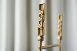 Best Pamono Mid-Century Sculptural Log Basket or Magazine Rack in Brass, 1960s