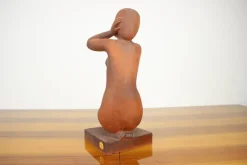 Pamono Mid-Century Sculpture of Nude Sitting Women by Jitka Forejtová, 1960s><noscript><img width=