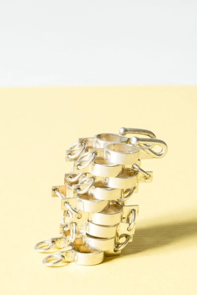 Pamono Mid-Century Silver Bracelet by Jorma Laine, 1972> Bracelets