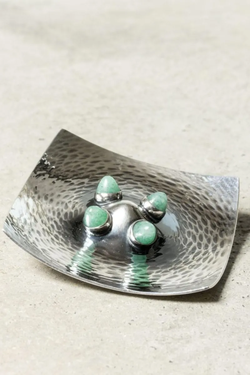 Pamono Mid-Century Silver Brooch by Elis Kauppi, 1963> Brooches