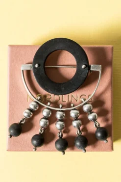 New Pamono Mid-Century Silver Brooch from Aarikka, 1963