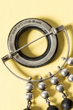 New Pamono Mid-Century Silver Brooch from Aarikka, 1963