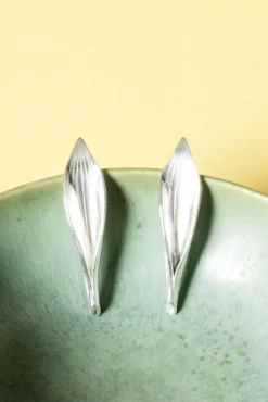 Outlet Pamono Mid-Century Silver Earrings by Gertrud Engel, 1950s, Set of 2