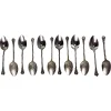 Pamono Mid-Century Silver Metal Coffee Spoons Tree-Leaf-Shaped, France, 1960s> Cutlery & Serving Utensils