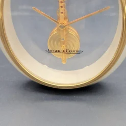 Clearance Pamono Mid-Century Skeleton Bicolor Table Clock by Jaeger-Lecoultre, 1970s