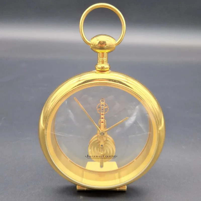 Hot Pamono Mid-Century Skeleton Table Clock from Jaeger-Lecoultre, 1970s