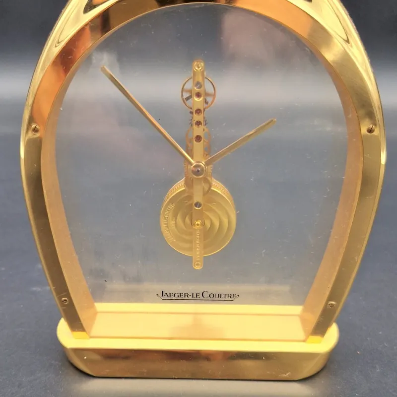 Pamono Mid-Century Skeleton Table Clock from Jaeger-Lecoultre, 1970s> Clocks