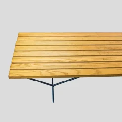 Pamono Mid-Century Slat Bench by Harry Bertoia for Knoll> Benches