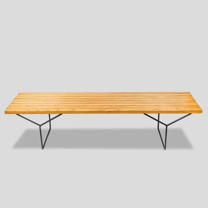 Pamono Mid-Century Slat Bench by Harry Bertoia for Knoll> Benches