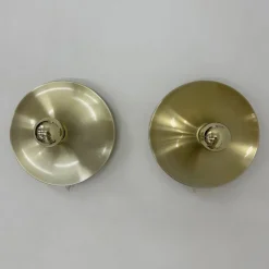 New Pamono Mid-Century Space Age Disc Lamps attributed to Charlotte Perriand for Honsel, 1970s, Set of 2