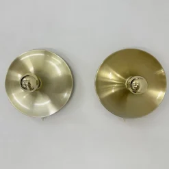 New Pamono Mid-Century Space Age Disc Lamps attributed to Charlotte Perriand for Honsel, 1970s, Set of 2