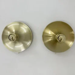 New Pamono Mid-Century Space Age Disc Lamps attributed to Charlotte Perriand for Honsel, 1970s, Set of 2