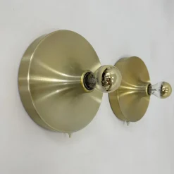 New Pamono Mid-Century Space Age Disc Lamps attributed to Charlotte Perriand for Honsel, 1970s, Set of 2