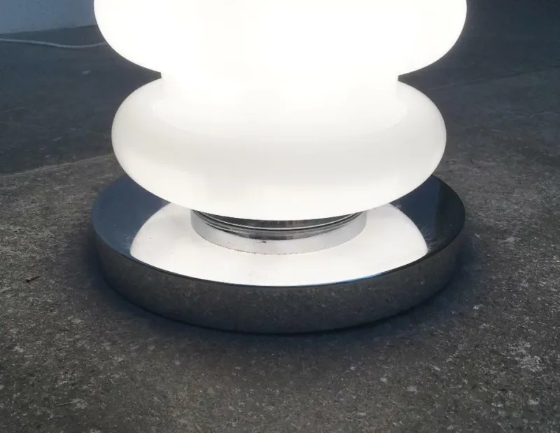 New Pamono Mid-Century Space Age Glass Floor Lamp by Carlo Nason for JBS, 1960s