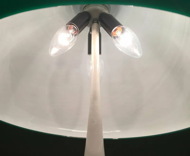 Online Pamono Mid-Century Space Age Italian Green Early Model Toledo Table Lamp by Luigi Massoni for Harvey Guzzini, 1960s