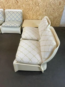 Pamono Mid-Century Space Age Modular Sofa in Fiberglass, Set of 10><noscript><img width=