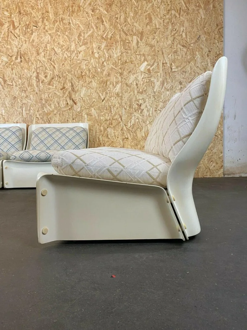 Pamono Mid-Century Space Age Modular Sofa in Fiberglass, Set of 10> Living Room Sets