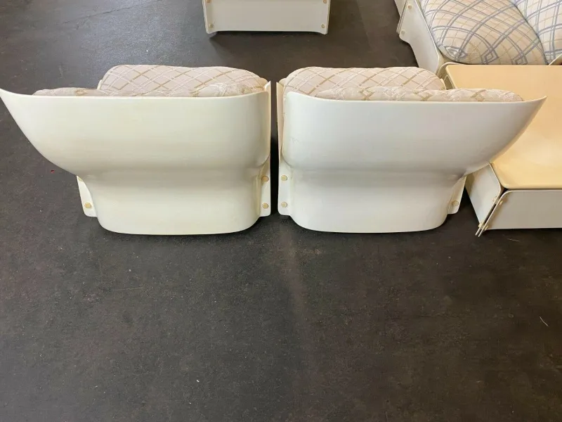 Pamono Mid-Century Space Age Modular Sofa in Fiberglass, Set of 10> Living Room Sets