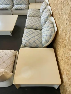 Pamono Mid-Century Space Age Modular Sofa in Fiberglass, Set of 10><noscript><img width=