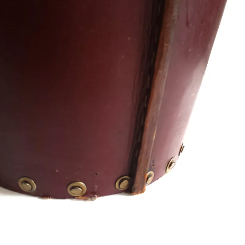 Pamono Mid-Century Spanish Leather Bucket> Ice Buckets & Wine Coolers