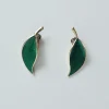 Pamono Mid-Century Sterling Silver and Enamel Ear Clips from David Andersen, 1950s, Set of 2> Earrings