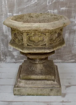 Discount Pamono Mid-Century Stone Gothic Garden Urns