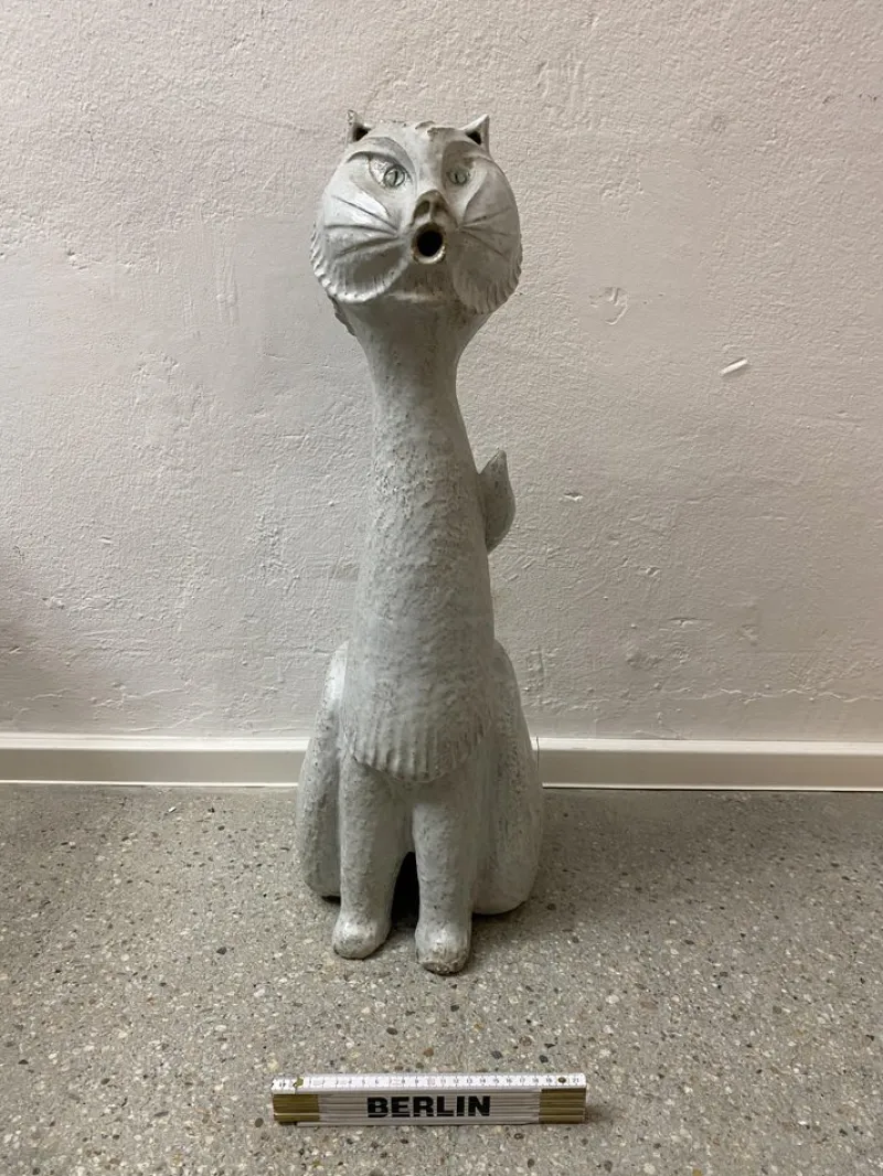 Online Pamono Mid-Century Studio Ceramic Cat Sculpture, 1968
