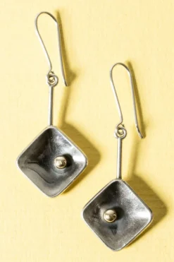 Clearance Pamono Mid-Century Swedish Silver Earrings, Set of 2