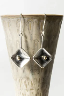 Clearance Pamono Mid-Century Swedish Silver Earrings, Set of 2