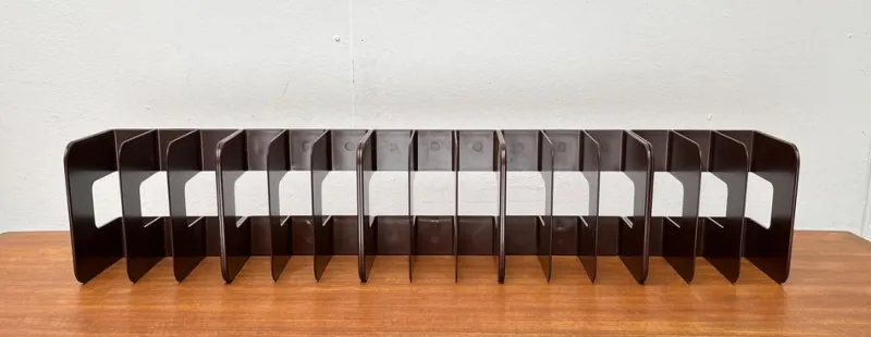 Pamono Mid-Century Swedish Space Age Magazine and Vinyl Rack by Sven-Eric Juhlin for Gustavsberg, 1960s, Set of 5> Magazine Racks