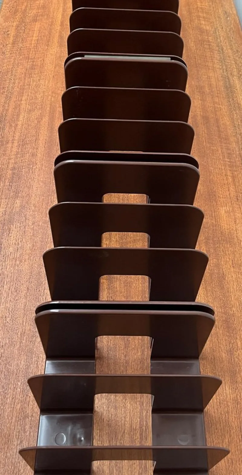 Pamono Mid-Century Swedish Space Age Magazine and Vinyl Rack by Sven-Eric Juhlin for Gustavsberg, 1960s, Set of 5> Magazine Racks