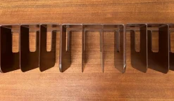 Pamono Mid-Century Swedish Space Age Magazine and Vinyl Rack by Sven-Eric Juhlin for Gustavsberg, 1960s, Set of 5><noscript><img width=